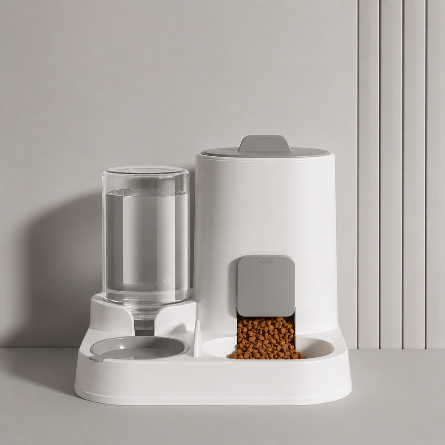 PetFlow Bowl™ foder och vattenskål i ett