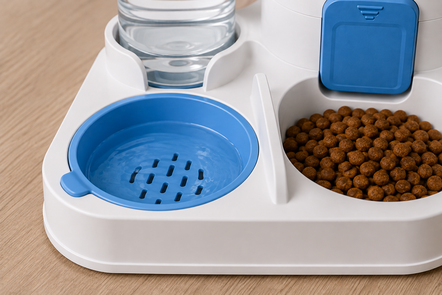 PetFlow Bowl™ foder och vattenskål i ett